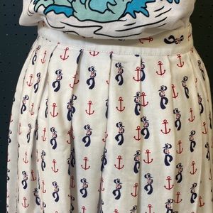 Vintage nautical David Brooks skirt